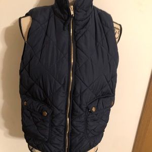 Dark blue puffer vest